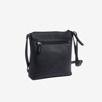 Mini sac pour femme, coloris noir - 20,5x21x7 cm 4