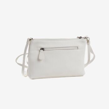Mini sac pour femme, coloris blanc - 25,5x15x7 cm 4