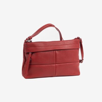 Mini sac pour femme, couleur rouge - 25,5x15x7 cm