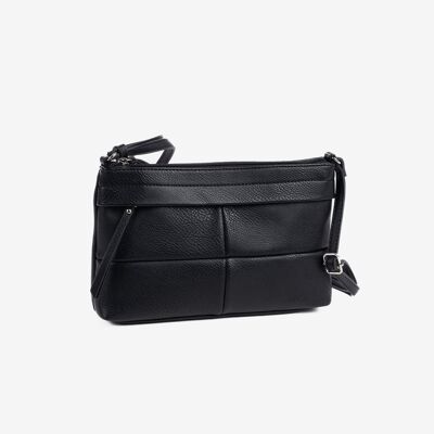 Minibag for women, black color - 25.5x15x7 cm