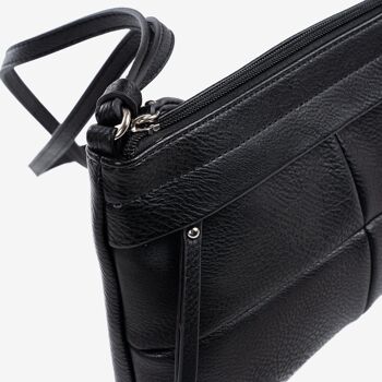 Mini sac pour femme, couleur noir - 25,5x15x7 cm 2