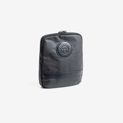 Reporter bag for men, black color, Nylon sport collection - 19x22x3 cm