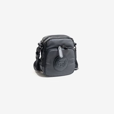 Petit sac pour homme, noir, Nylon Sport Collection - 14x16x7 cm