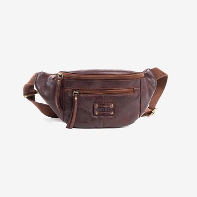 Belt bag for men, brown color, Youth Collection - 19x14 cm - sku: 4014780