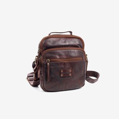 Reporter bag for men, brown color, Youth Collection - 19x24 cm - sku: 4014480