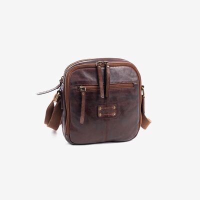 Reporter bag for men, brown color, Youth Collection - 18x20 cm - sku: 4014280