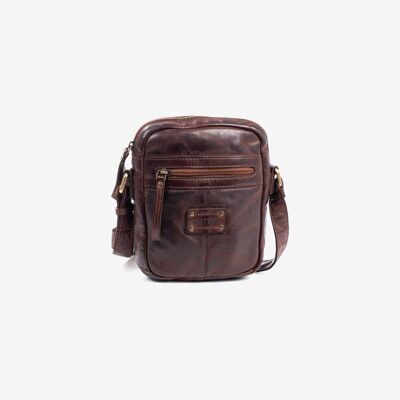 Reporter bag for men, brown color, Youth Collection - 16x20 cm - sku: 4014080