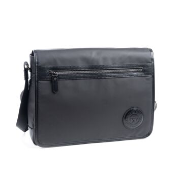 Grand sac pour homme, coloris noir, Nylon Sport Collection - 38,5x28x9 cm 1