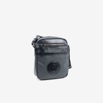 Reporter bag for men, gray color, Nylon Sport Collection - 16x20x7 cm