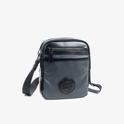 Reporter bag for men, gray color, Nylon Sport Collection - 19x24 cm