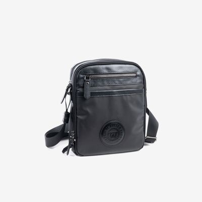 Reporter bag for men, black color, Nylon Sport Collection - 19x24 cm