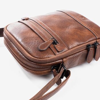 Sac reporter homme, marron, Rustic Collection - 19x24x7 cm 2