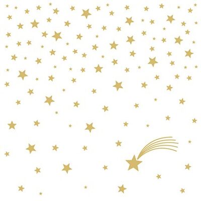 Estrella fugaz oro blanco 25x25 cm