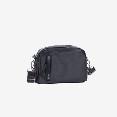 Shoulder bag, black color, Tanganyika Series. 22x16x6.5cm