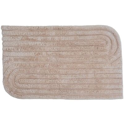 Alfombra de baño Benja – Beige 60 x 100 cm