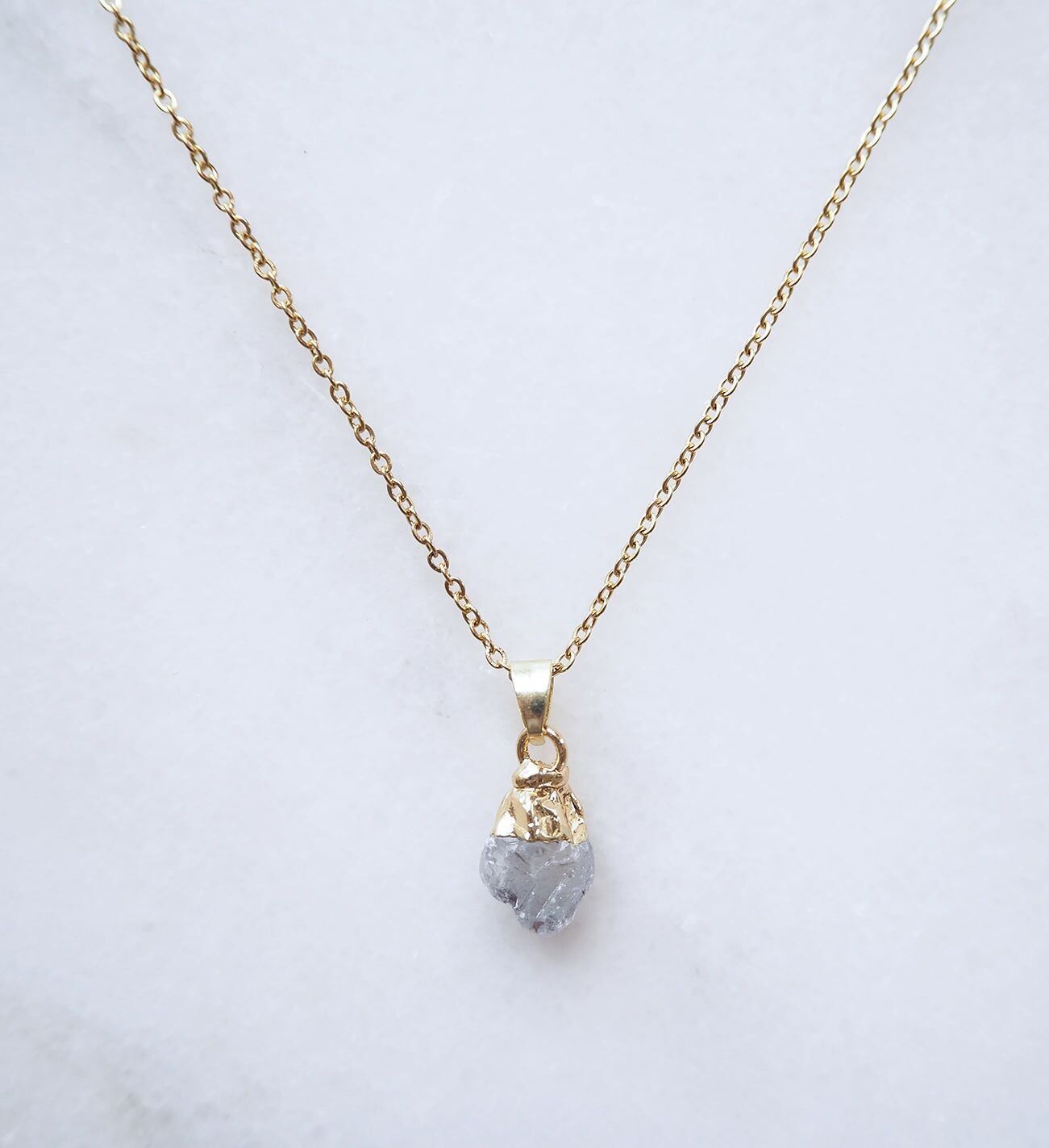 Collana in fluorite blu