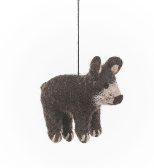 Handmade Felt Teddy the Bear Hanging Decoration