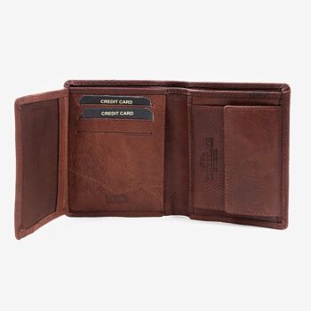 Portefeuille, couleur cuir, Collection Wash Leather Wallets - 9x11 cm 2