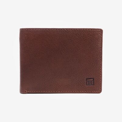 Portefeuille, couleur cuir, Collection Wash Leather Wallets - 10.5x8 cm