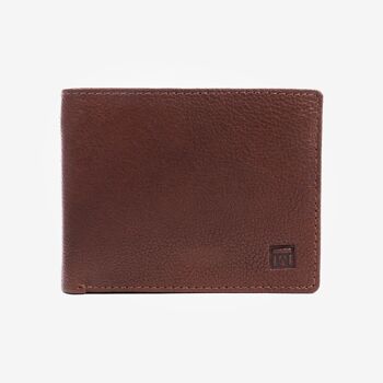 Portefeuille, couleur cuir, Collection Wash Leather Wallets - 10.5x8 cm 1