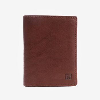 Portefeuille, couleur cuir, Collection Wash Leather Wallets - 8.5x11 cm 1