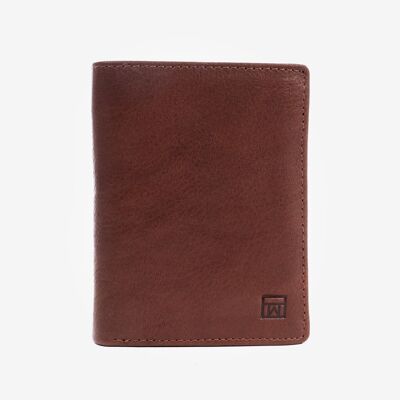 Geldbörse, Lederfarbe, Wash Leather Wallets Collection - 8,5 x 11 cm