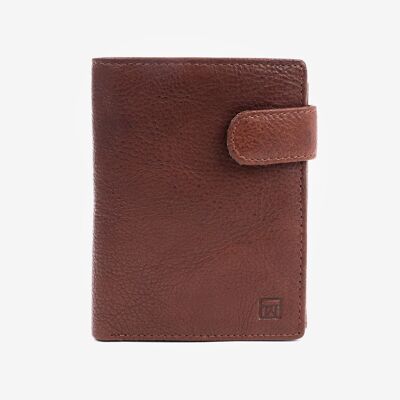 Portefeuille, couleur cuir, Collection Wash Leather Wallet - 9,5x12,5 cm - Mod.2