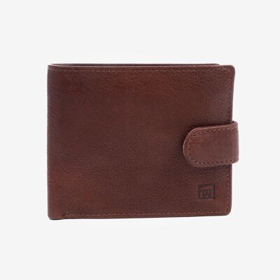 Portefeuille, couleur cuir, Collection Wash Leather Wallets - 10.5x8.5 cm