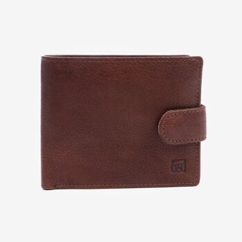 Portefeuille, couleur cuir, Collection Wash Leather Wallets - 10.5x8.5 cm 1
