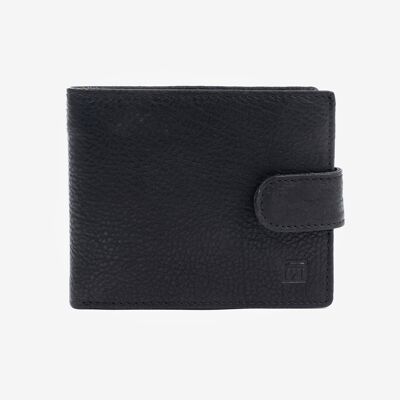 Schwarzes Portemonnaie, Wash Leather Wallets Collection - 10,5x8,5 cm