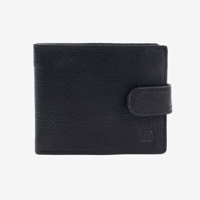 Black wallet, Wash leather Wallets Collection - 10.5x8.5 cm