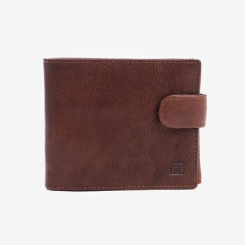 Portefeuille, couleur cuir, Collection Wash Leather Wallets - Horizontal - 11x9 cm 2