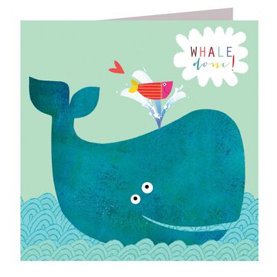 AA02 Grußkarte „Wal fertig“
