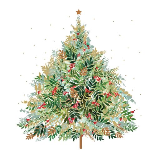 Christmas Hill Tree Napkin 25x25