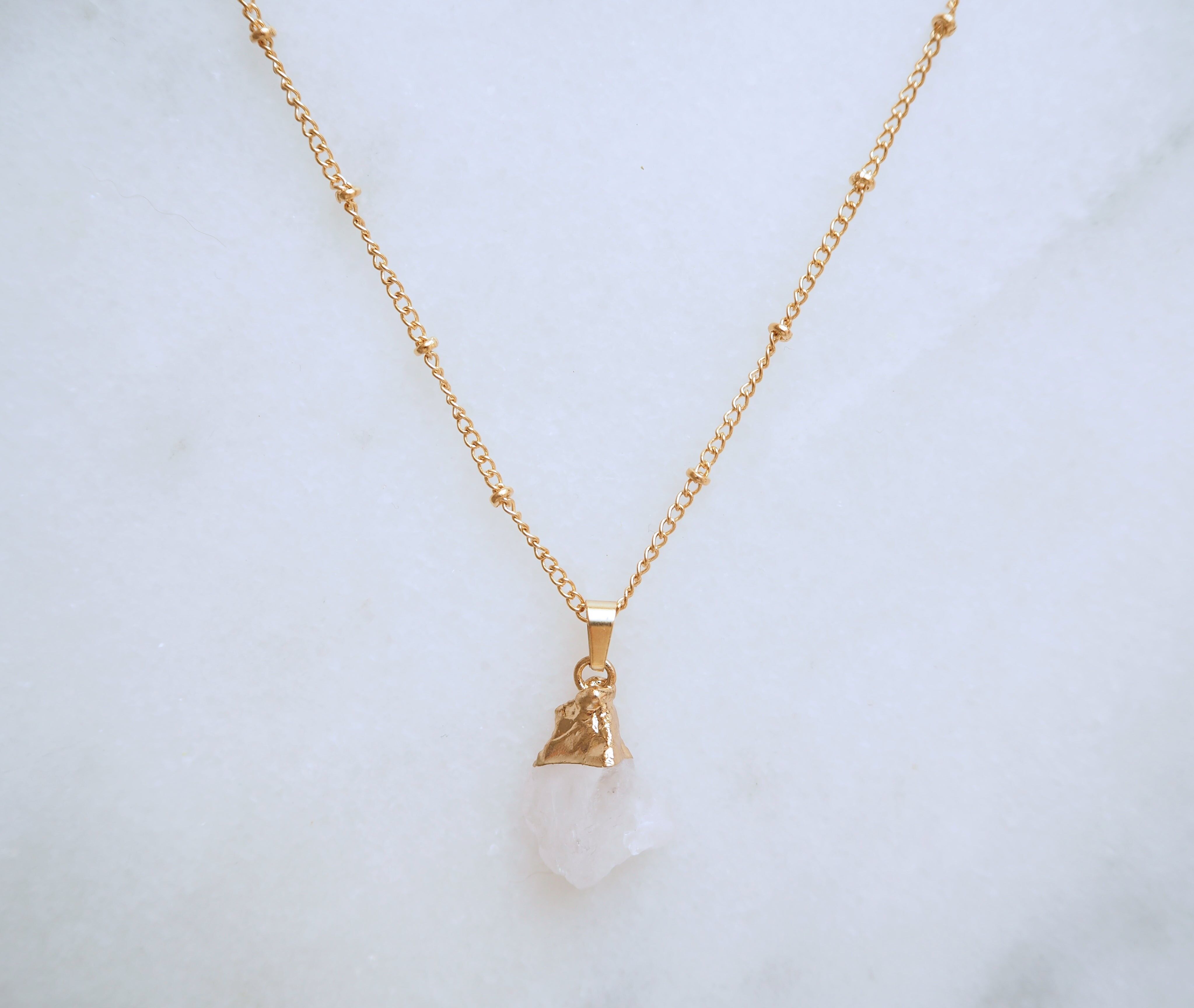 Bergkristall-Halskette