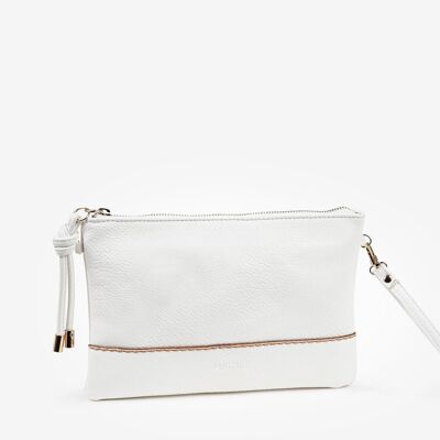 Cartera blanca de mano Matties - 29x21 cm