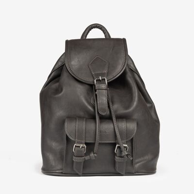 Classic unisex backpack, brown - 25x29x13 cm