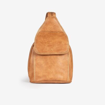 Women&#39;s backpack, summer leather color, Backpacks Series - 26x27x12 cm