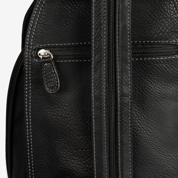 Sac à dos femme, couleur noire, Série Backpacks - 26x27x12 cm 2