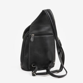 Sac à dos femme, couleur noire, Série Backpacks - 26x27x12 cm 3