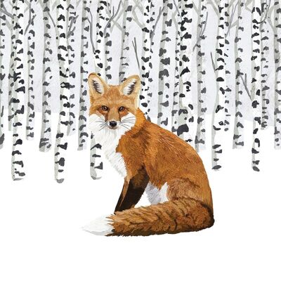 Wilderness Fox Napkin 25x25