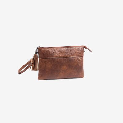 Brown clutch bag - 26x17 cm