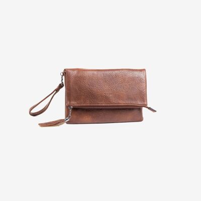 Brown clutch bag - 28x18 cm