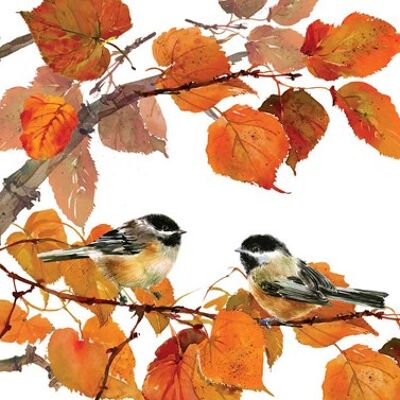 Pájaros de otoño 33x33cm