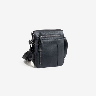 Sac reporter homme, noir, Collection Jeunesse - 18x21x6 cm