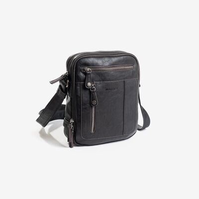 Reporter bag for men, brown, Youth Collection - 19x23x7 cm