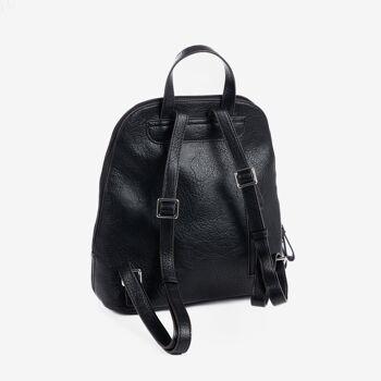 Sac à dos femme, couleur noire, Série Backpacks - 27,5x30x12 cm 4