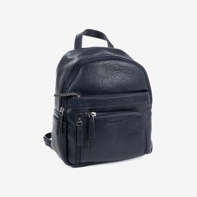 Damenrucksack, blaue Farbe, Backpacks Series - 23x27x11,5 cm