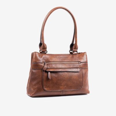 Klassische braune Tasche - 36x25x12 cm