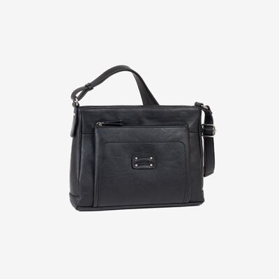 Shoulder bag, black color, Classic Series - 29x22x10 cm